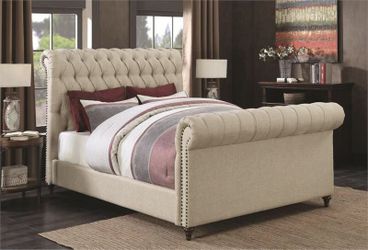 Queen Size Tufted Bed Frame @Elegant Furniture
