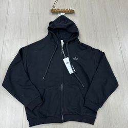 Size small black alo zip up