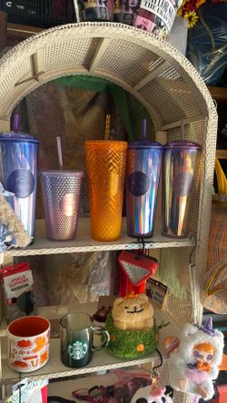 Starbucks tumbler and various other things