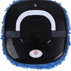 Microfiber Automatic Scrubber with Blue Cleaning Pad and Attached Scrubber