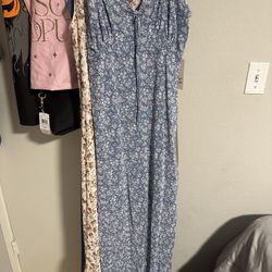 BLUE FLORAL DRESS