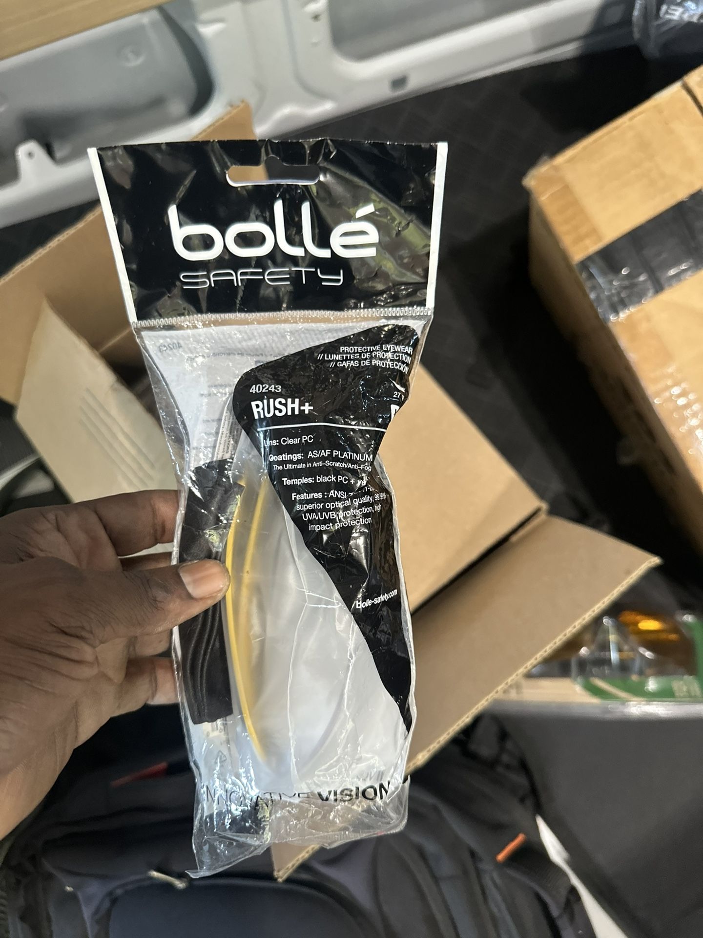 Bollé RUSH+ Safety Glasses – New in Package