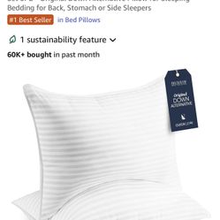 Pair Of Queen Gel Filled Pillows