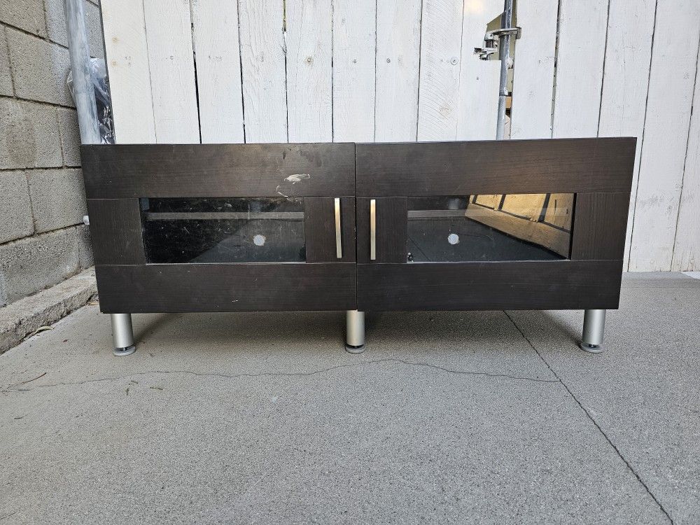 Contemporary TV Stand TV Console Media Storage Cabin (L 47" x W 16.5"x H 19.75")