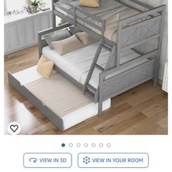 BRAND NEW Twin Over Full Bunk Bed with Trundle