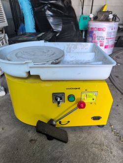 Vivohome Yellow Electric Pottery Wheel