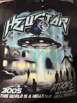 Hellstar 3005 Alien Attack Graphic T-Shirt