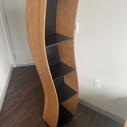 Wavy Wood Bookshelf 
