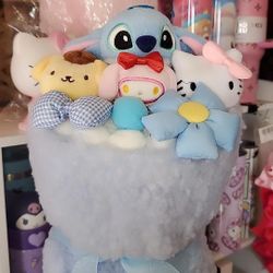 Valentines Day Sanrio Stitch Bouquet With Led Lights  💐 