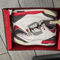 Jordan 3 Retro Fire Red Size 7 Used