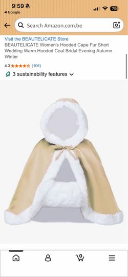 Gold Wedding Cape Hooded Cloak