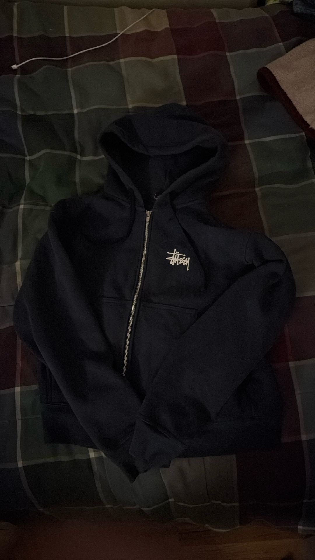 Blue Basic Stussy Jacket