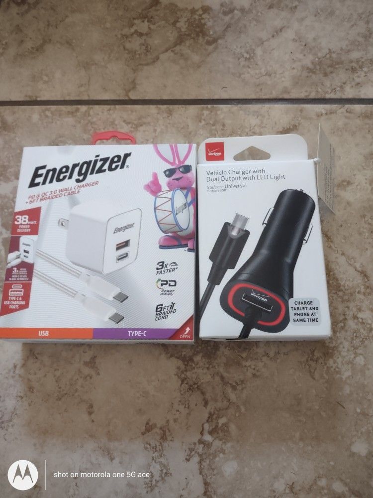 Brand New Phone Chargers! I Have Too Many! $7 For Both!