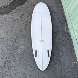 6'7" Twin Fin ANVIL Mid Length Surfboard Similar to CI Mid Twin New