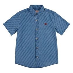 NWT Levi's Boys Check Denim Short Sleeve Shirt, Sizes 8-20 XL(18-20)