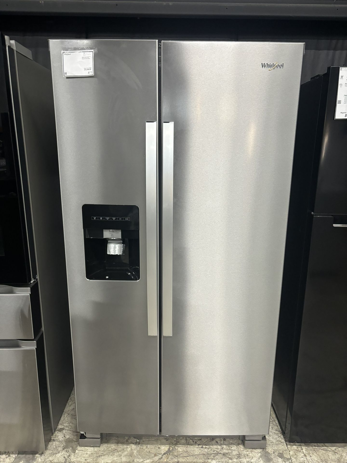 Whirlpool New Side By Side 25 Cu Ft Capacity