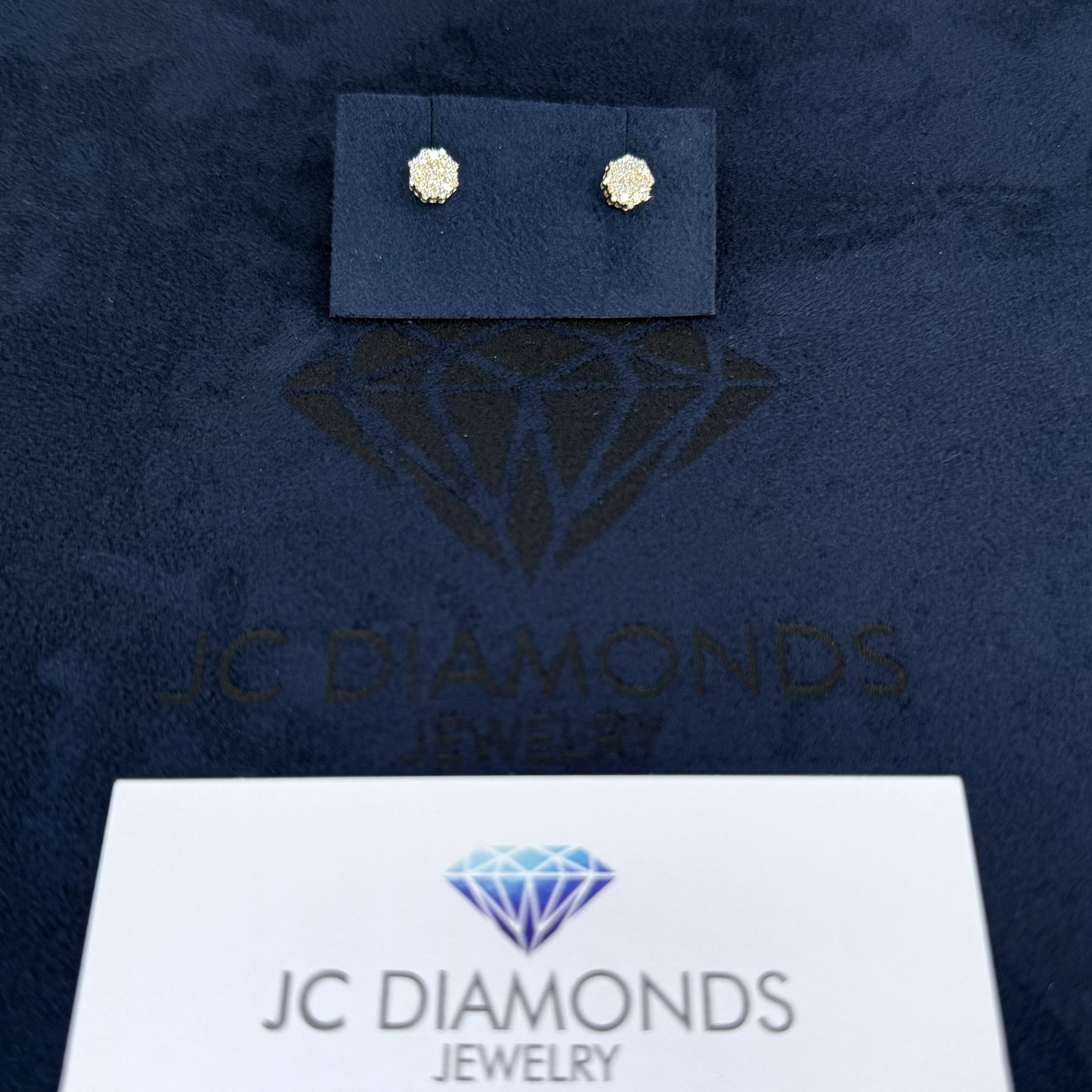 Earrings Diamonds Exagonal Shape