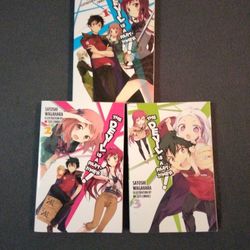 The Devil Is A Part-Timer Light Novel Vol. 1, 2, And 3.