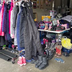 Snow Pants N Boots For Small Kids 15.00 Each 