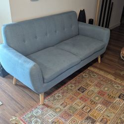 Good Condition, Mid-Century Modern Petite Sofa