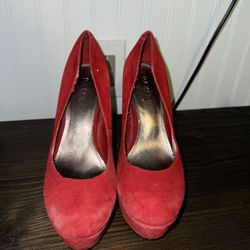 Red Baker Heels Size 9