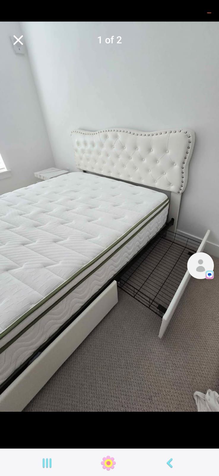Queen Size Bed With Lights