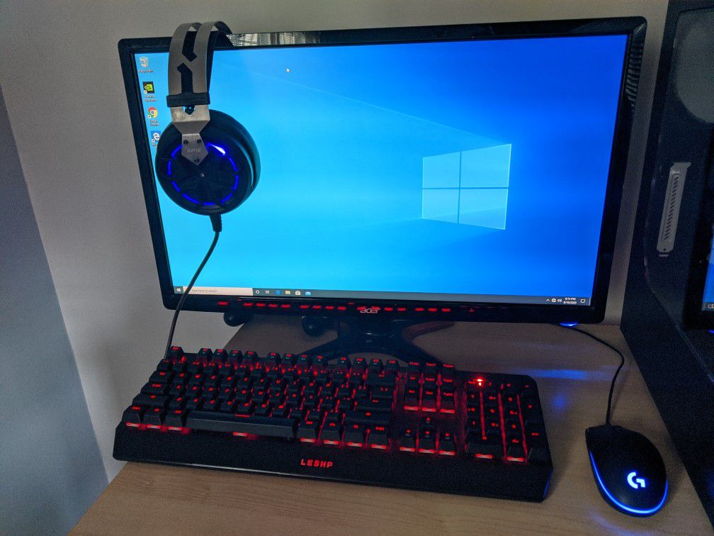 1080p 144Hz Gaming Monitor, Keyboard, Mouse and Headset