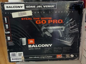JBL BALCONY Venue Series 2-Way, 4" Wall-Mount/Bookshelf Speaker - Black.