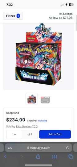 Chaos rising booster box sealed