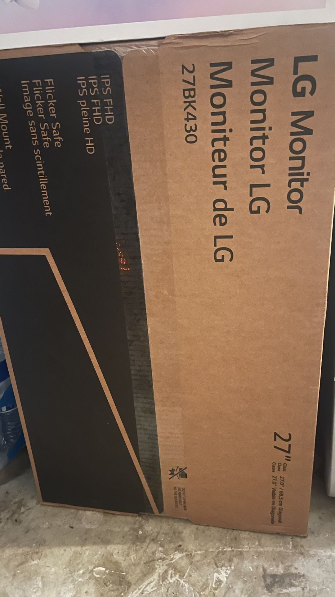 LG 27" 27BK430H-B IPS FHD Monitor new in the box