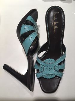 Nicole Miller leather heeled sandals