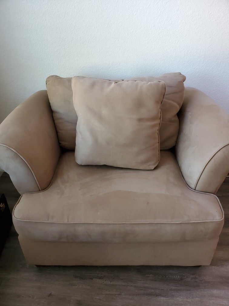 Oversized Suade Chair