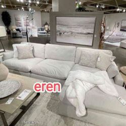 Elyza Linen/Smoke 3 Piece With Chaise Sectional❄️2,3... Piece Available❄️