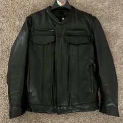 Men's Leather Motorcycle Jacket (first Manufacturing).