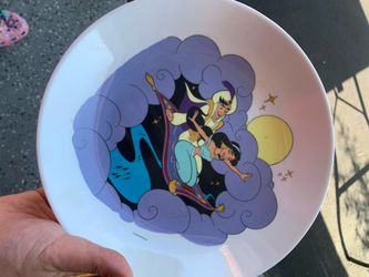 Disney Aladdin Jasmine Magic Carpet Plate Melabel vintage pick up Coral Springs 33071