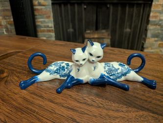 Hamilton Collection Cat Figurine "Purr-fect Breeze For Safe Sailing" - COA & Foam