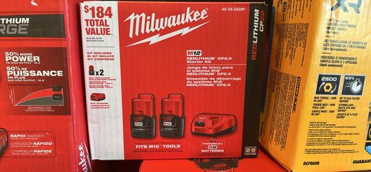 Milwaukee M12 REDLITHIUM CP2.0 Starter Kit