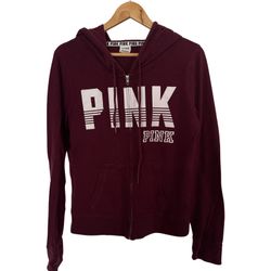 VS PINK Full Zip Hoodie - Wine