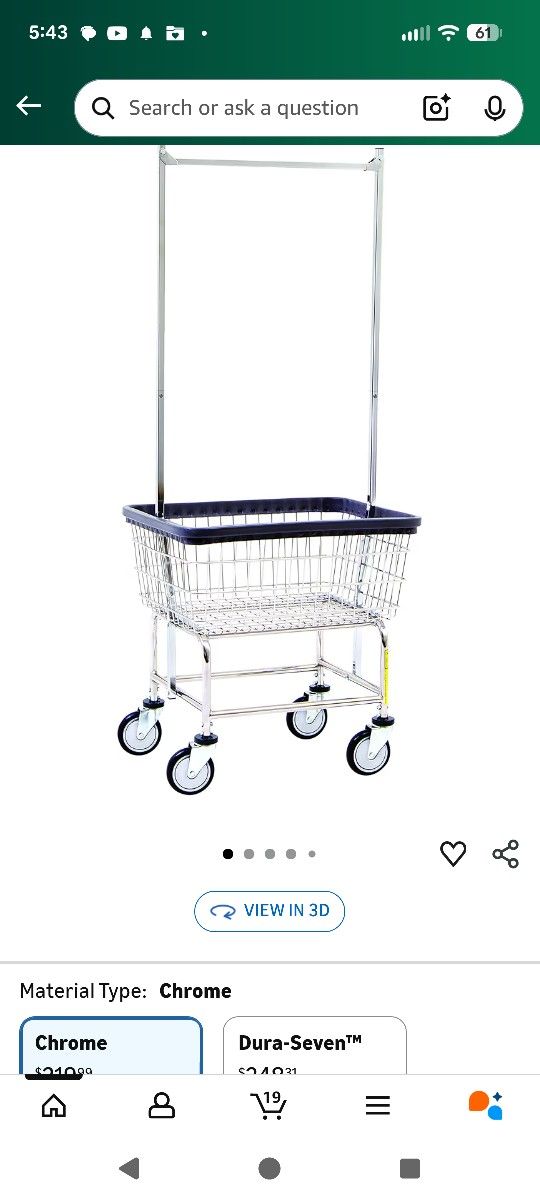 Heavy Duty Laundry Cart