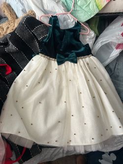 Beautiful green velvet dress
