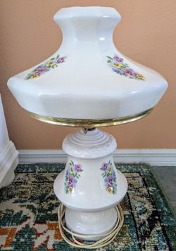 Large Vintage Hurricane Lamp