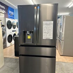 LG 29 Cu Ft Smart Max 4 French Door With Full Convert Drawer Black Stainless 