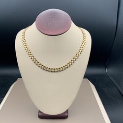 ROLEX STYLE NECKLACE 10KT 18.1 GRAMS 20”