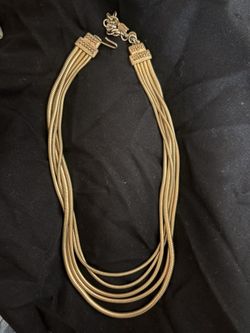 Mid Century Multi Strand Snake Necklace