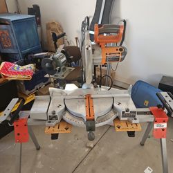 Rigid 12" Miter Saw With Firestorm Table And Extra Blade