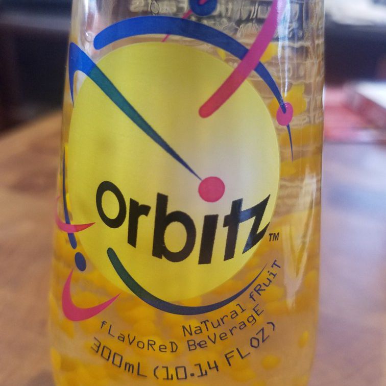 Unique Soda Orbitz Citrus Bottle Raspberry Unopened