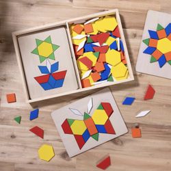 Melissa & Doug Pattern Blocks and Boards 