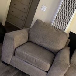 Grey Oversized Chair In Excellent Used Condition 