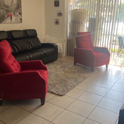 Red Reclining Couches 