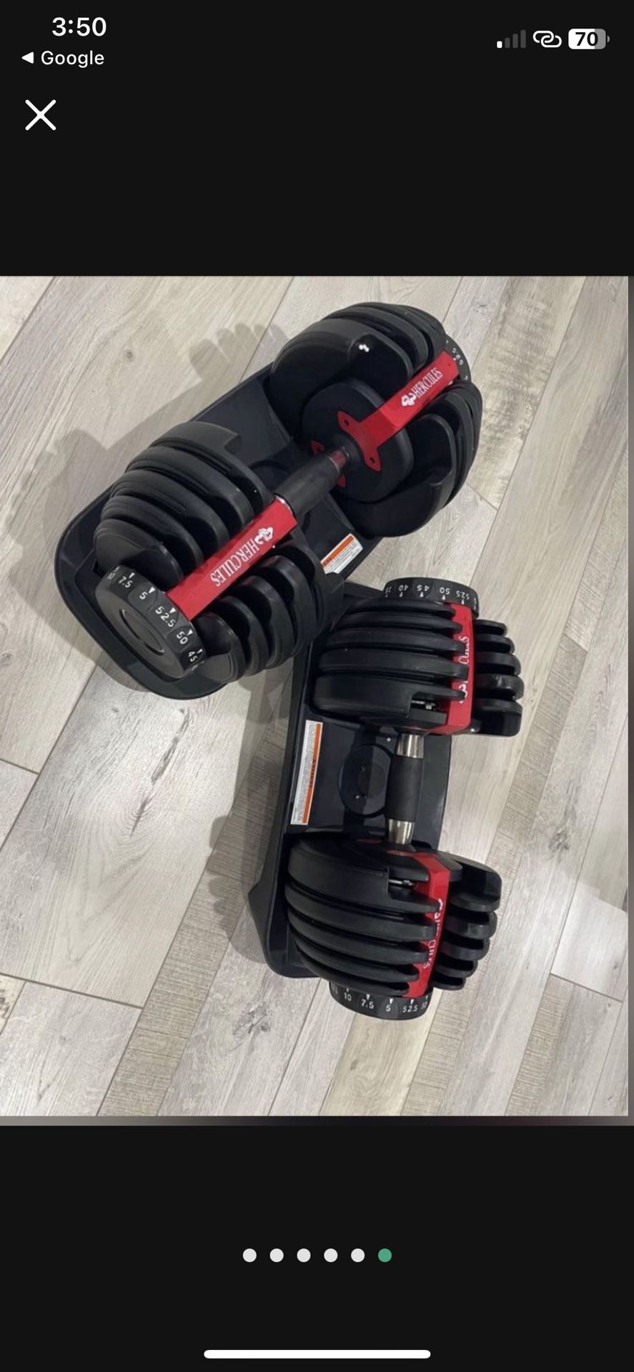 Bow flex Select Tech 552 Adjustable Dumbbells